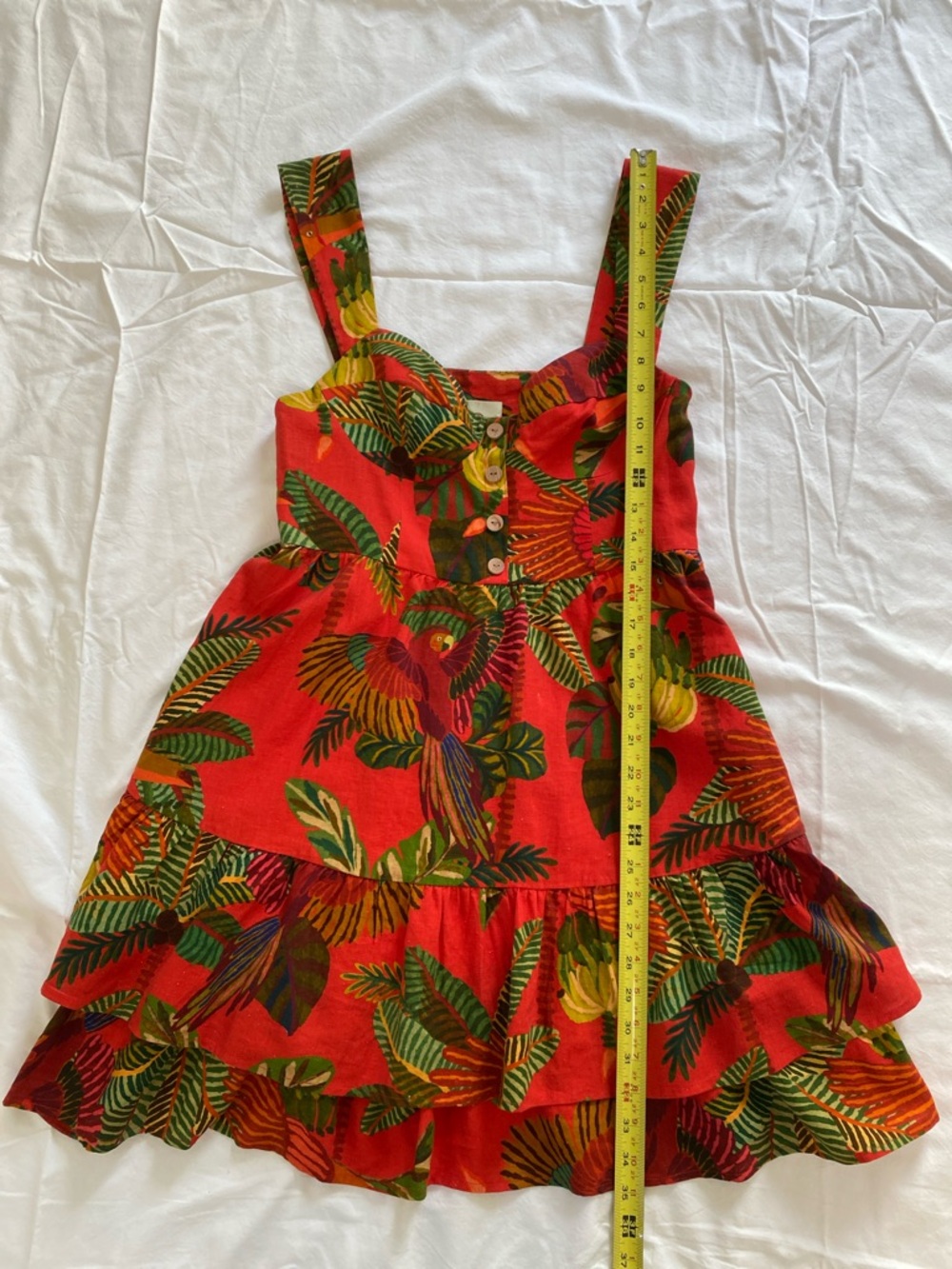 FARM Rio Red Forest Birds Dress - Picture 7 of 12